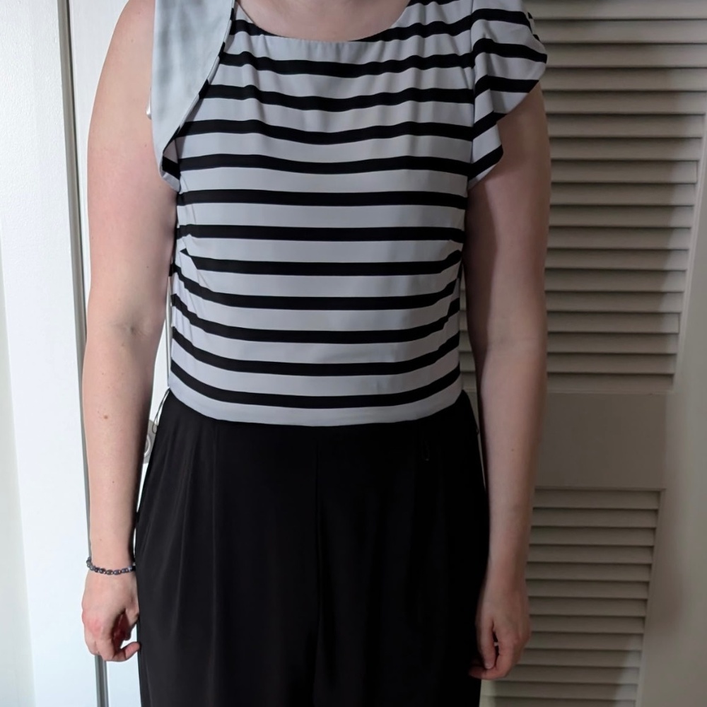 Professional Black and White Romper